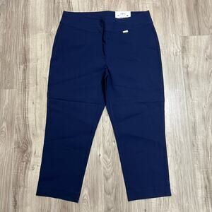 I.N.C. International Concepts Mid-Rise Pull-On Skinny Capri Pants Plus Size 14